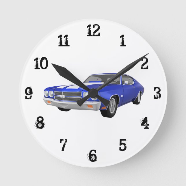 Horloge Ronde 1970 Chevelle SS : Wall Clock (Recto)
