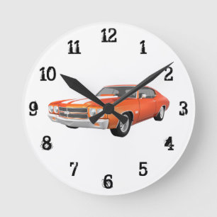 Horloge Ronde 1970 Chevelle SS: Wall Clock