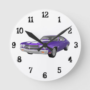 Horloge Ronde 1970 Chevelle SS : Wall Clock