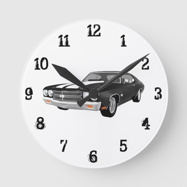 Horloge Ronde 1970 Chevelle SS : Wall Clock (Recto)