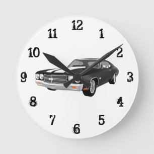 Horloge Ronde 1970 Chevelle SS : Wall Clock