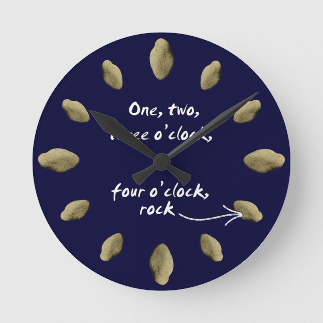 Horloge Ronde 1-2-3-4 O'clock rock - clock (Recto)