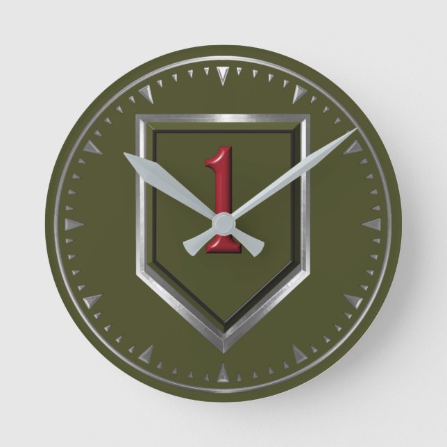 Horloge Ronde 1re division d'infanterie Keepsaké (Recto)