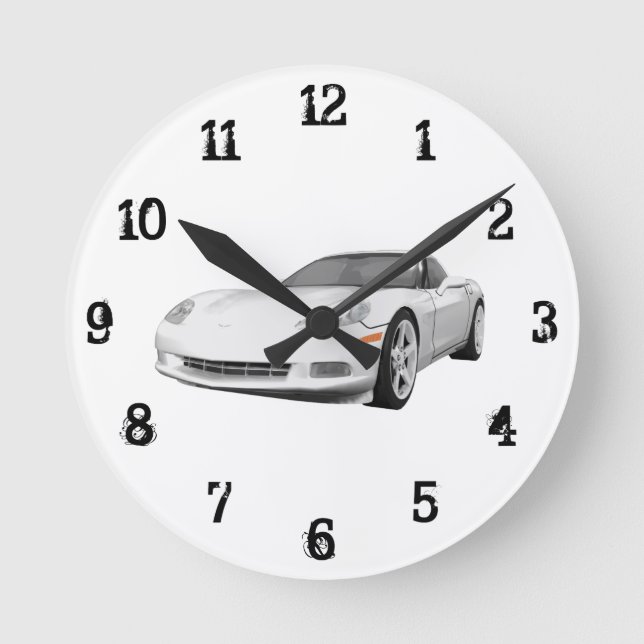 Horloge Ronde 2008 Corvette : Wall Clock (Recto)