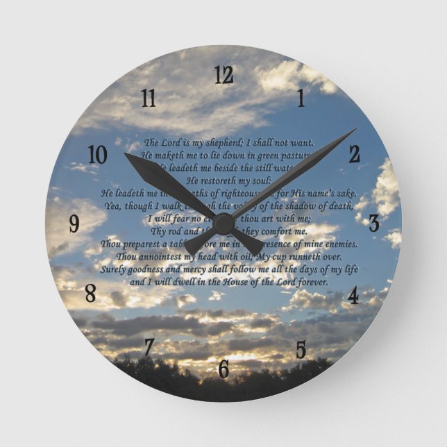 Horloge Ronde 23rd Psalm (Recto)