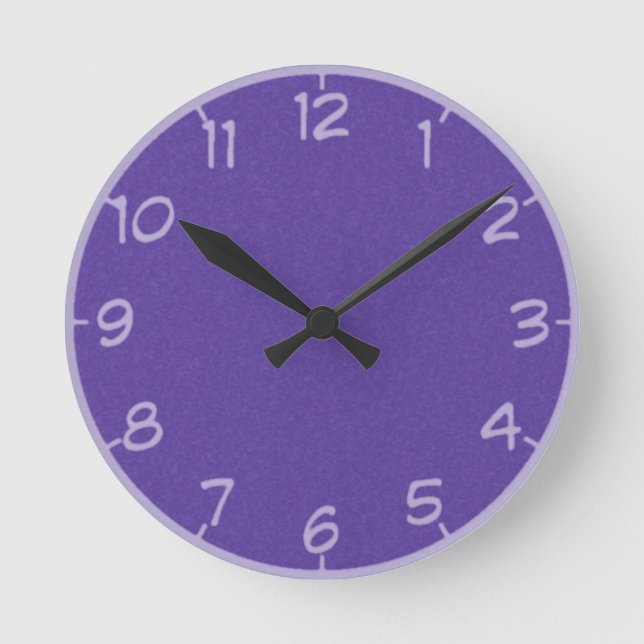 Horloge Ronde 27 Nuances de cadenas violet (Recto)