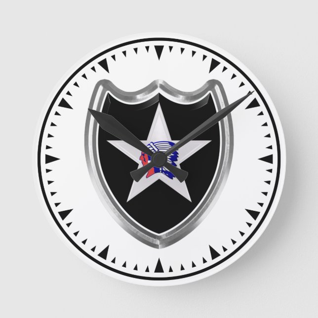 Horloge Ronde 2nd Infantry Division Keepsake  (Recto)