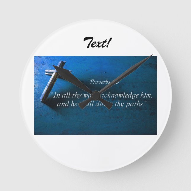 Horloge Ronde 3:6 de proverbes (Recto)