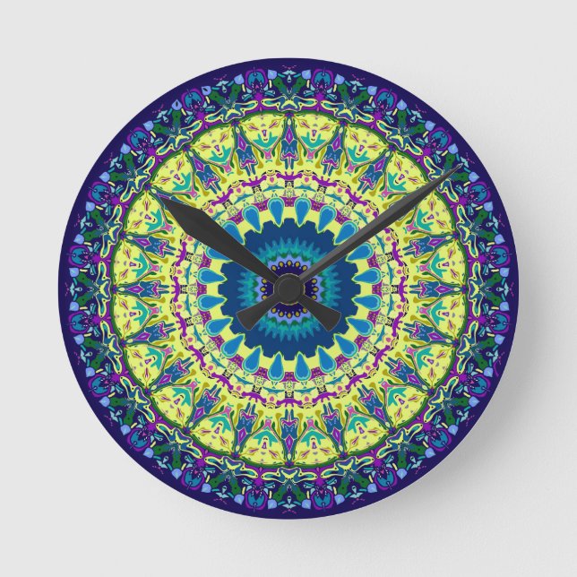 Horloge Ronde 3D Effect Ivanna Kaleidoscope (Recto)