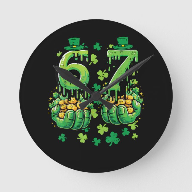 Horloge Ronde 6 7 Jour de la Saint-Patrick (Recto)