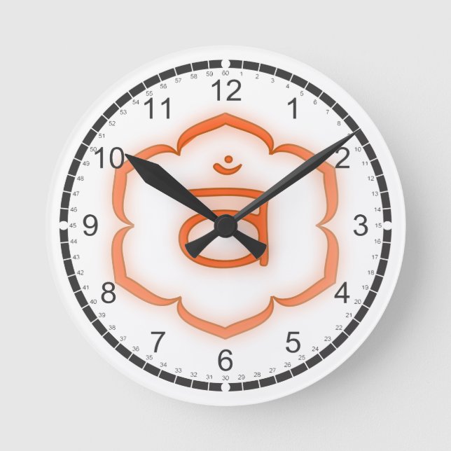Horloge Ronde 7 Chakras Massage Room Clocks (Recto)