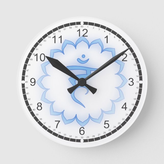 Horloge Ronde 7 Chakras Massage Room Clocks (Recto)