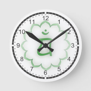 Horloge Ronde 7 Chakras Massage Room Clocks