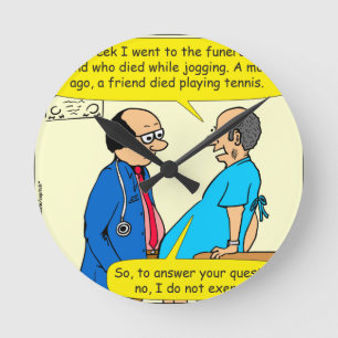 Horloge Ronde 897 je n'exerce pas la bande dessinée de patient