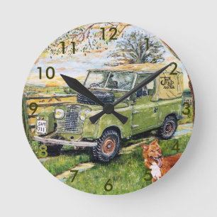 Horloge Ronde 8" "conception de FERME" d'horloge murale