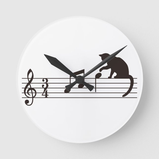 Horloge Ronde A Cat (Recto)