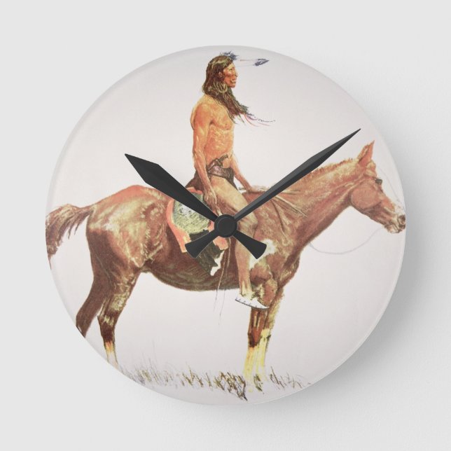 Horloge Ronde A Cheyenne Brave, 1901 (Recto)
