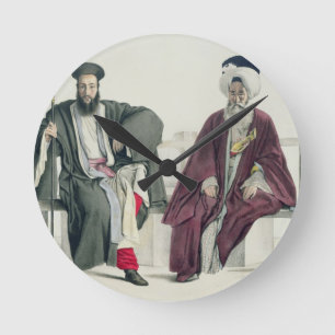 Horloge Ronde A Greek Priest and a Turk, gravée par le Thierry
