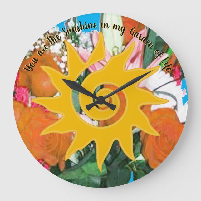 Horloge ronde à la lumière de la vie (Recto)