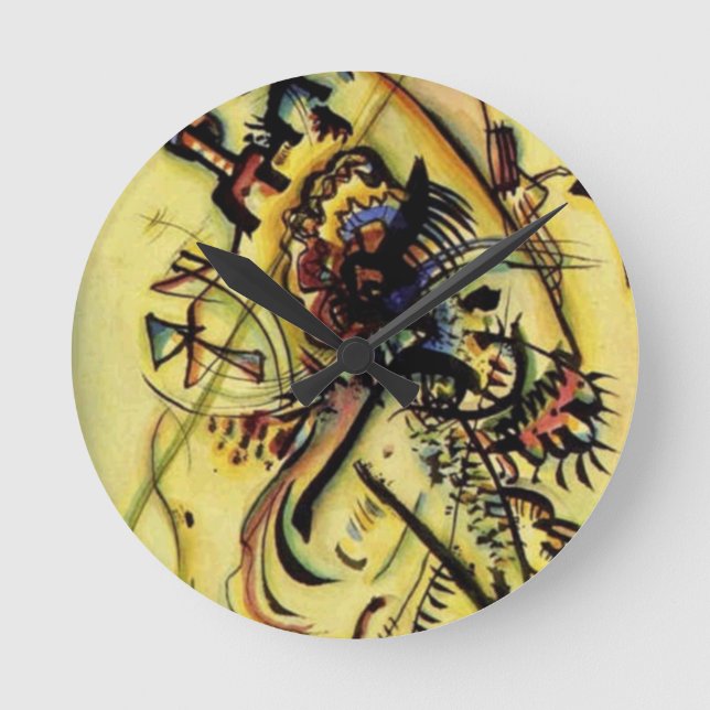 Horloge Ronde À la voix inconnue de Kandinsky (Recto)