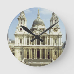 Horloge Ronde À l'ouest avant de la cathédrale de St Paul, con