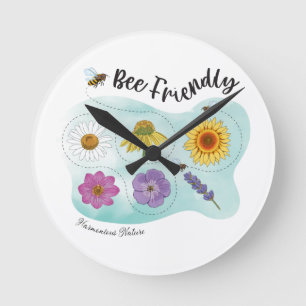 Horloge Ronde Abeille - Harmonieux Nature