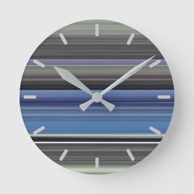 Horloge Ronde Abstract #1: Blue and grey (Recto)