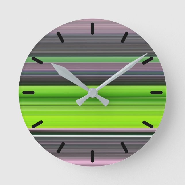 Horloge Ronde Abstract #1: Lime and grey (Recto)