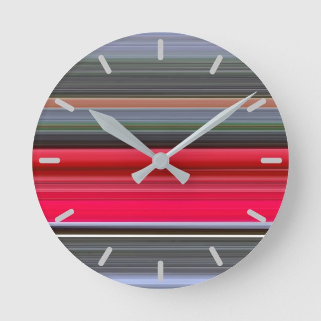 Horloge Ronde Abstract #1: Red and Grey (Recto)