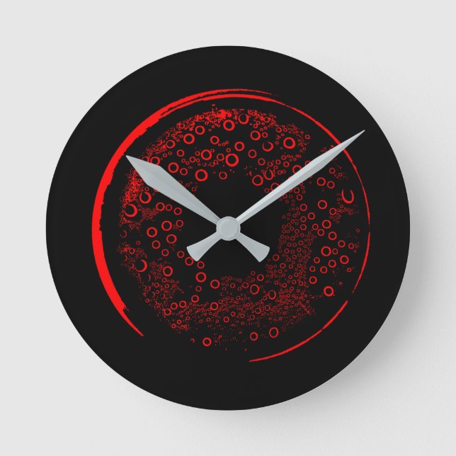 Horloge Ronde Abstract Art (Recto)