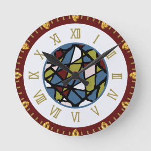 Horloge Ronde Abstrait