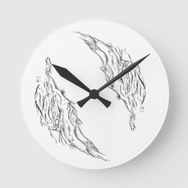 Horloge Ronde abstrait (Recto)