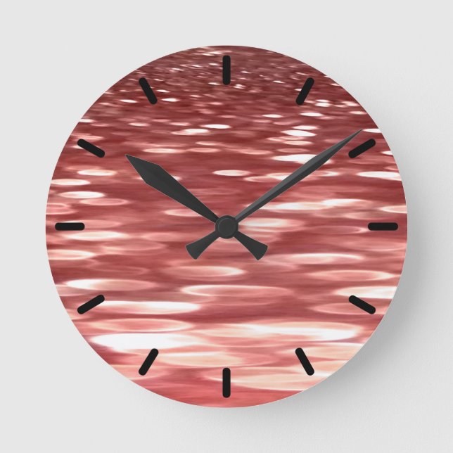 Horloge Ronde Abstrait #2 : Flou rouge (Recto)