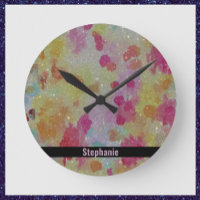 Abstrait rose noir et jaune