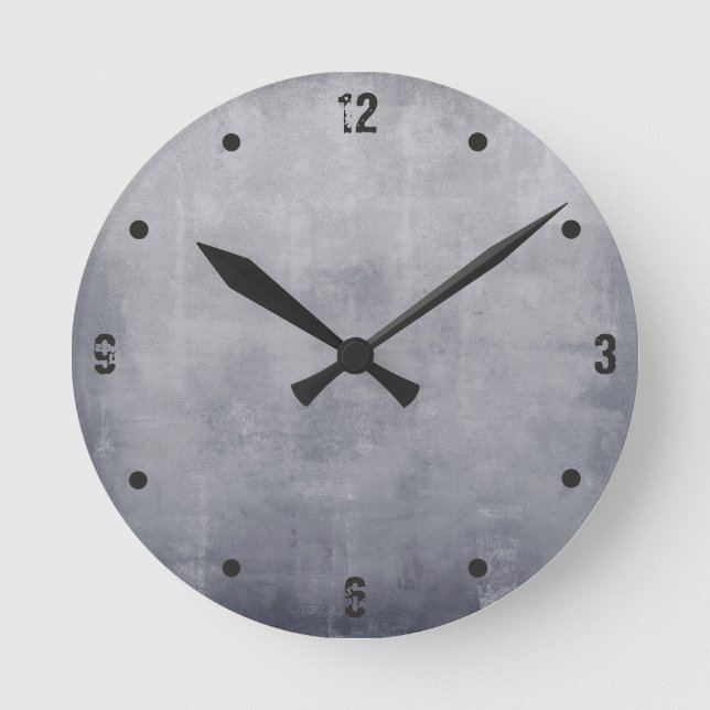 Horloge Ronde Abstrait rustique moderne (Recto)