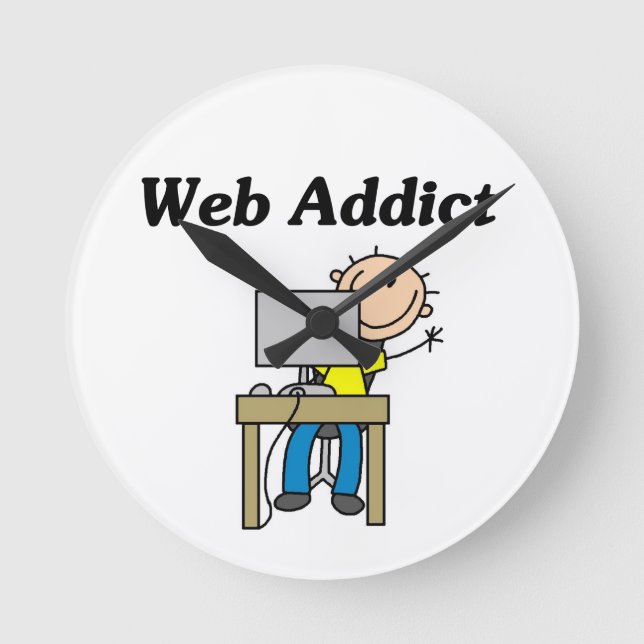 Horloge Ronde Accro du Web (Recto)