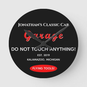 Horloge Ronde Accueil Voiture Mécanique Garage Outils de vol Hor