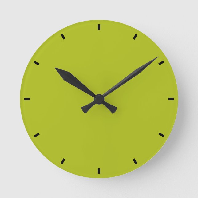 Horloge Ronde Acid Green (Recto)