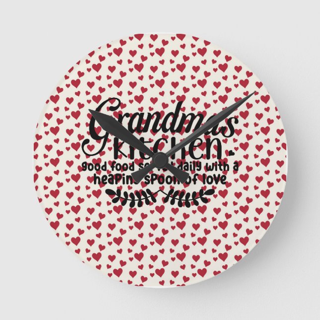 Horloge Ronde Acrylic wall clock  - Grandma's kitchen (Recto)