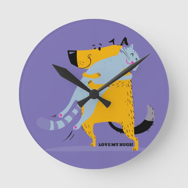 Horloge Ronde Acryllic Wall Clock dans Different Styles (Recto)