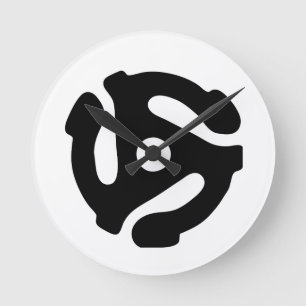 Horloge Ronde Adaptateur vinyle de 7 pouces 45 tr/min insérez l'