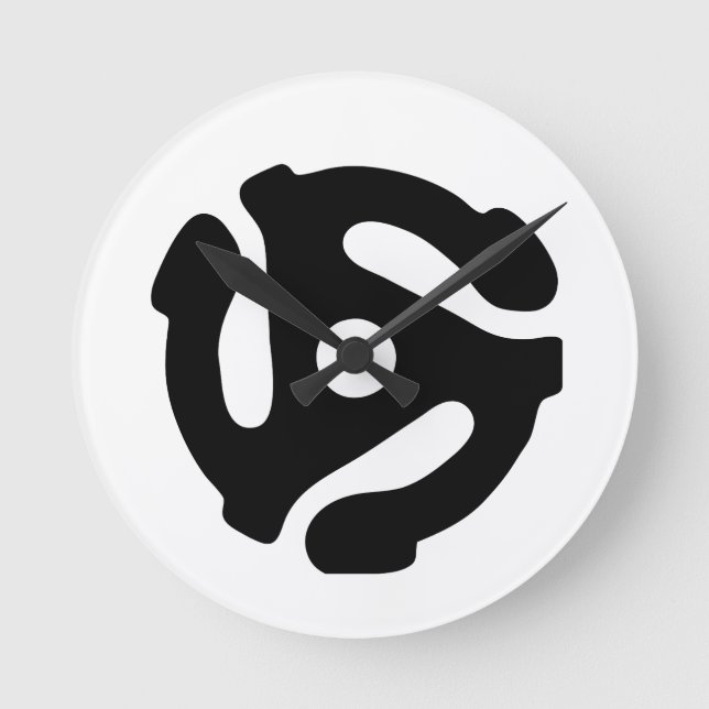 Horloge Ronde Adaptateur vinyle de 7 pouces 45 tr/min insérez l' (Recto)