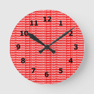 Horloge Ronde Add Your Business Logo
