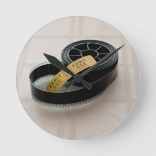 Horloge Ronde Admettre un billet et bobine de film