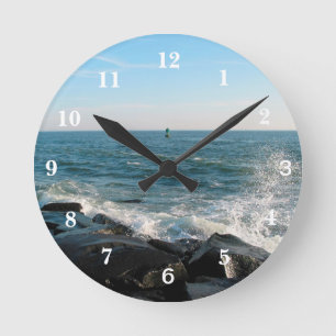 Horloge Ronde Admission de ville d'océan