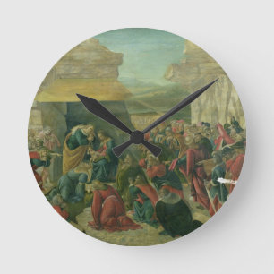 Horloge Ronde Adoration des Magi, c.1480 (tempera sur le