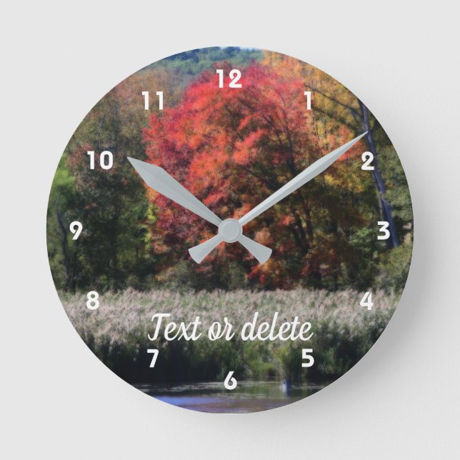 Horloge Ronde Affaire Foliage Marsh Orton Personalized (Recto)