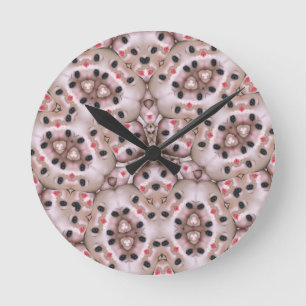 Horloge Ronde affiche déformée étrange dollart