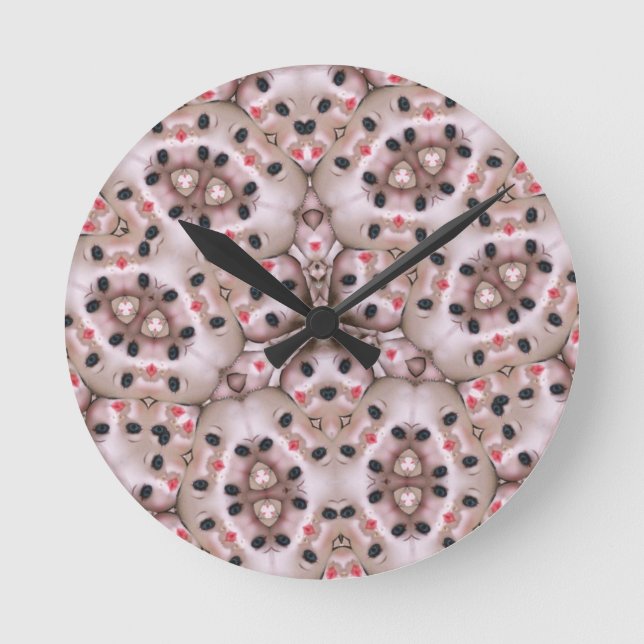 Horloge Ronde affiche déformée étrange dollart (Recto)