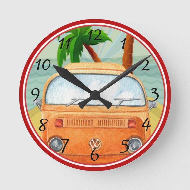 Horloge Ronde Affiche : Travel California Round Clock (Recto)